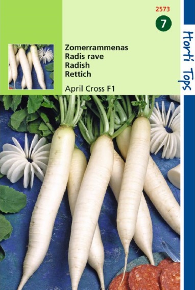 Daikon April Cross F1 (Raphanus sativus) 95 zaden